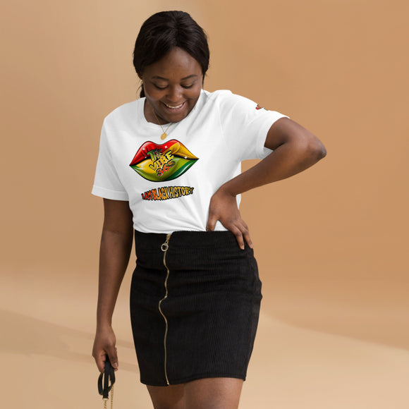 The Vibe 365 I Am Black History Vibrant Lips T-Shirt