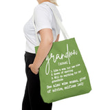 Grandma [noun] Definition Tote Bag