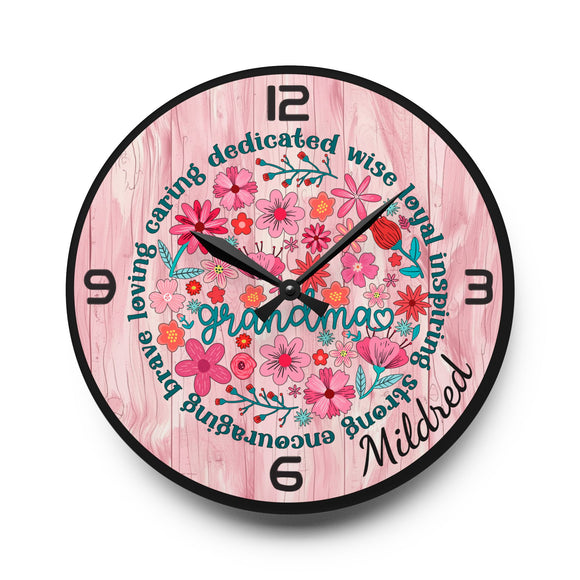 Blooming Love – Grandma’s Wall Clock