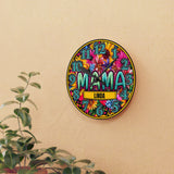 Blooming Wild Mama Wall Clock