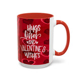 Hugs, Kisses & Valentine’s Wishes – 15oz Mug