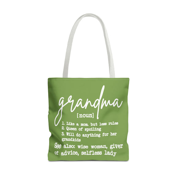 Grandma [noun] Definition Tote Bag