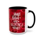 Hugs, Kisses & Valentine’s Wishes – 15oz Mug