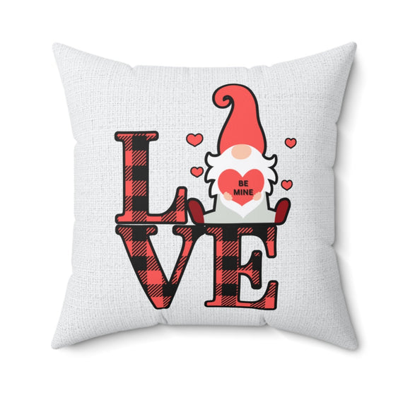 Buffalo Plaid Valentine’s Day Gnome Pillow