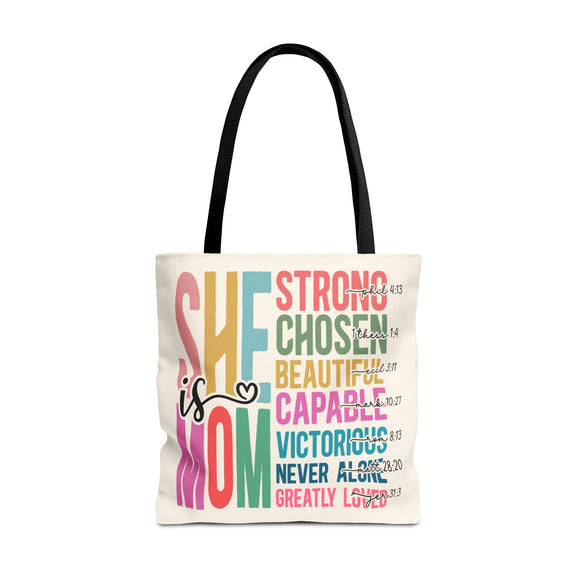 She Is Mom - Mother's Day Tote Bag