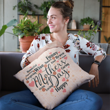 Mother's Heart Collage Decorative Pillow
