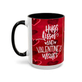 Hugs, Kisses & Valentine’s Wishes – 15oz Mug