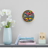 Blooming Wild Mama Wall Clock