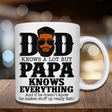 Dad Knows A Lot... But Papa Knows Everything Mug & Sports Bottle