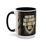 I Wear Two Titles: Dad & Grandpa 15oz Mug