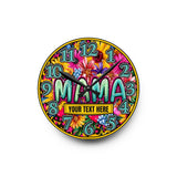 Blooming Wild Mama Wall Clock