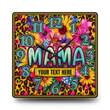 Blooming Wild Mama Wall Clock