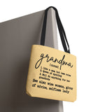 Grandma [noun] Definition Tote Bag