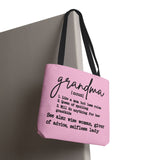Grandma [noun] Definition Tote Bag