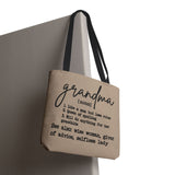 Grandma [noun] Definition Tote Bag