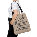 Grandma [noun] Definition Tote Bag