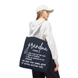 Grandma [noun] Definition Tote Bag