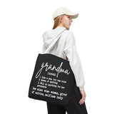 Grandma [noun] Definition Tote Bag