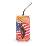 Patriotic Libbey Glass Can