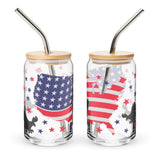 Patriotic Libbey Glass Can