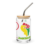 Peace Love Juneteenth 16oz Glass Libbey Can