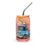 4th Of July Vintage Truck Libbey Glass Can