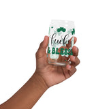 Lucky and Blessed Can-shaped Glass