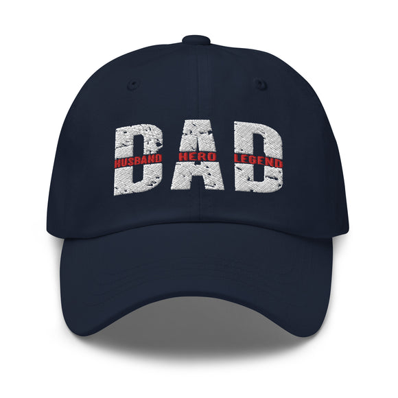 Dad: Husband, Hero, Legend Cap