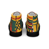 Men’s Kente Kicks High-Top Canvas Shoes