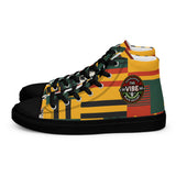 Men’s Kente Kicks High-Top Canvas Shoes