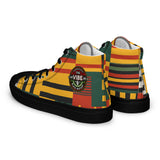 Men’s Kente Kicks High-Top Canvas Shoes