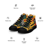 Men’s Kente Kicks High-Top Canvas Shoes