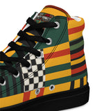 Men’s Kente Kicks High-Top Canvas Shoes