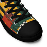 Men’s Kente Kicks High-Top Canvas Shoes