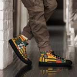 Men’s Kente Kicks High-Top Canvas Shoes