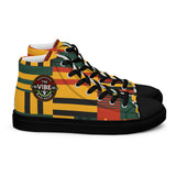 Men’s Kente Kicks High-Top Canvas Shoes