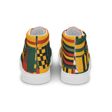 Men’s Kente Kicks High-Top Canvas Shoes