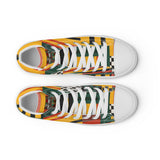 Men’s Kente Kicks High-Top Canvas Shoes