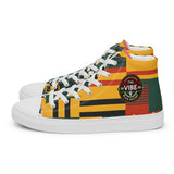 Men’s Kente Kicks High-Top Canvas Shoes