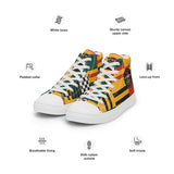 Men’s Kente Kicks High-Top Canvas Shoes