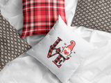 Buffalo Plaid Valentine’s Day Gnome Pillow