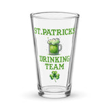 St. Patricks Drink Team Shaker Pint Glass