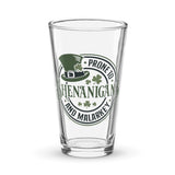 Prone to Shenanigans and Malarky Shaker Pint Glass