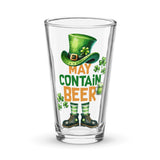 May Contain Beer Shaker Pint Glass