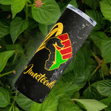 Peace, Love, Juneteenth Stainless Steel Tumbler