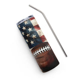 4th Of July Football Tumbler