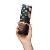 4th Of July Football Tumbler