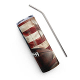 4th Of July Football Tumbler