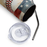 4th of July Baseball Tumbler