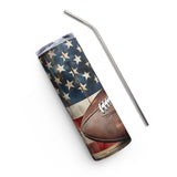 4th Of July Football Tumbler